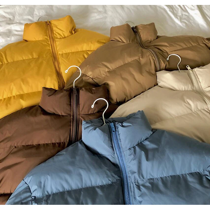 

Men Harajuku Colorful Bubble Coat Winter Jacket Outwear Mens Streetwear Hip Hop Parka Korean Black Clothes Puffer Streetwear