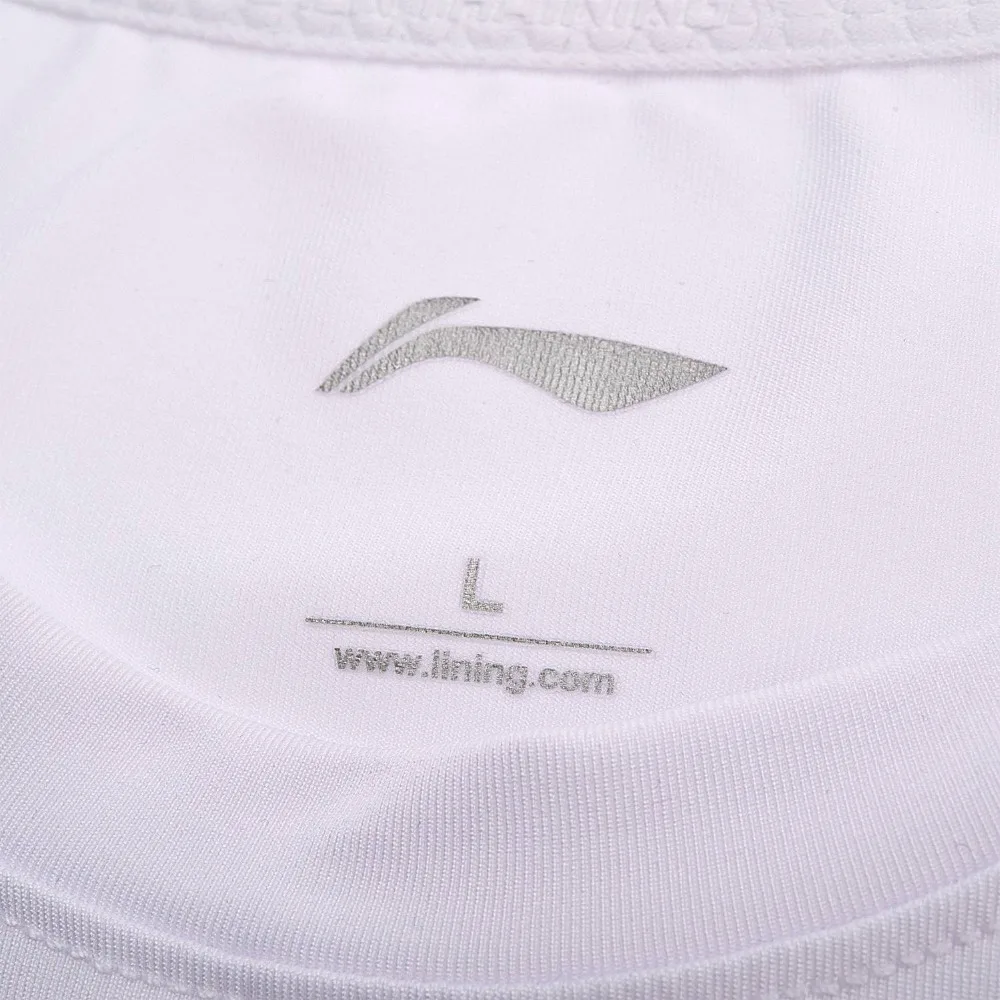 Мужская Спортивная Футболка Li Ning дышащая облегающая футболка из 86% полиэстера и