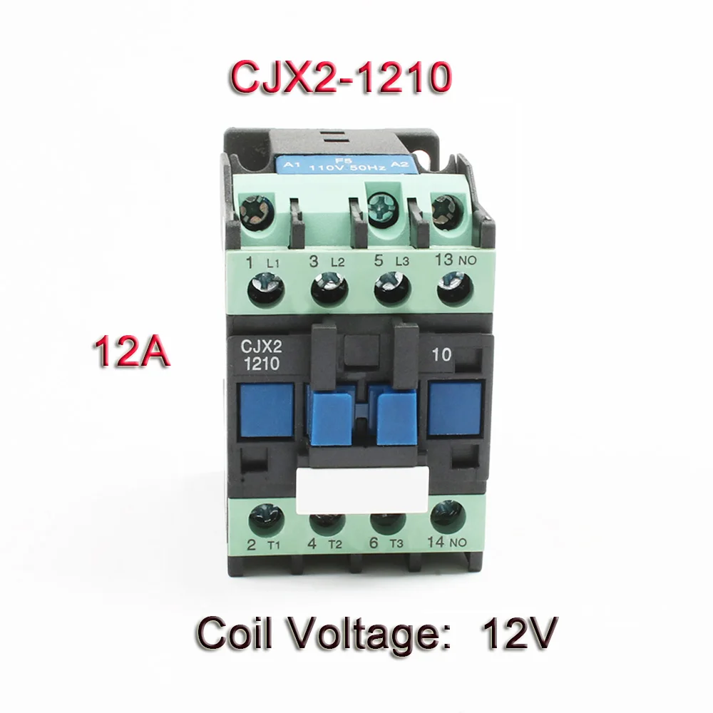 1210-12V CJX2,CJX2-0910 LC1 CJX2-0910 CJX2-1210 CJX2-1810 380v 9a ac contactor 380V AC 9A /12A/18A 50 HZ/60HZ 220V 110V orginal - Цвет: 1210-12V