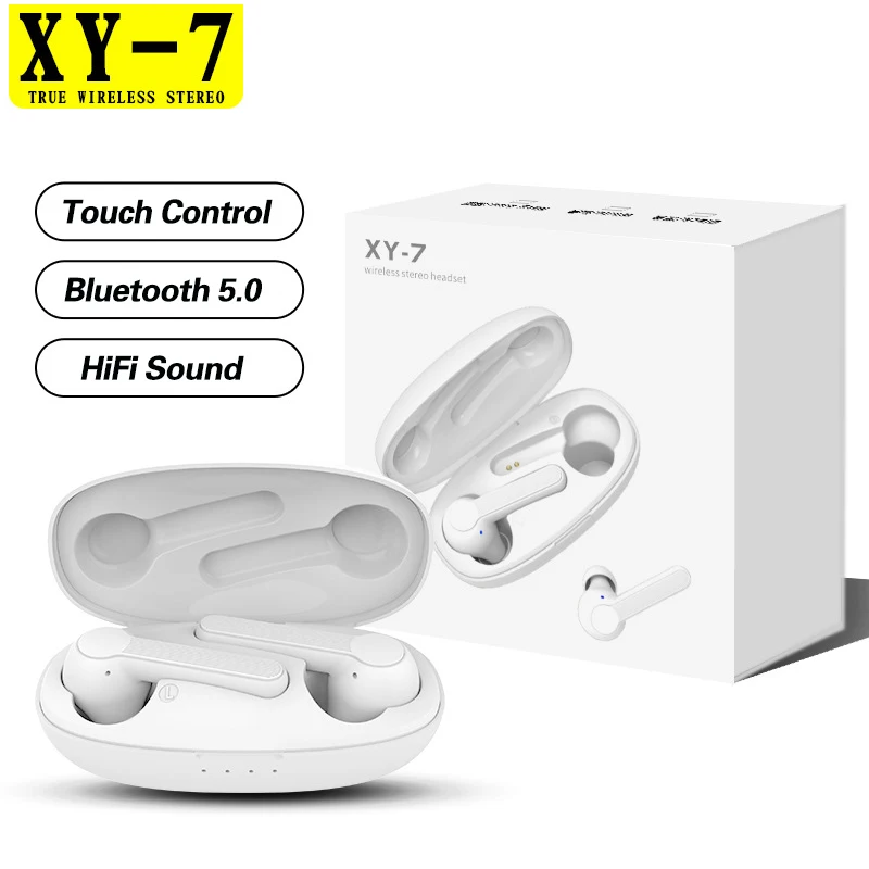 2020 новые XY 7 Tws беспроводные Bluetooth стерео наушники бас с микрофоном зарядная