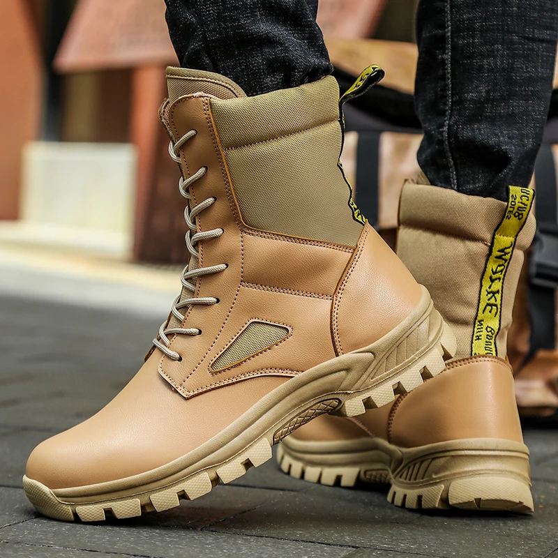 Высокие тактические ботинки мужская обувь водонепроницаемая походная уличные