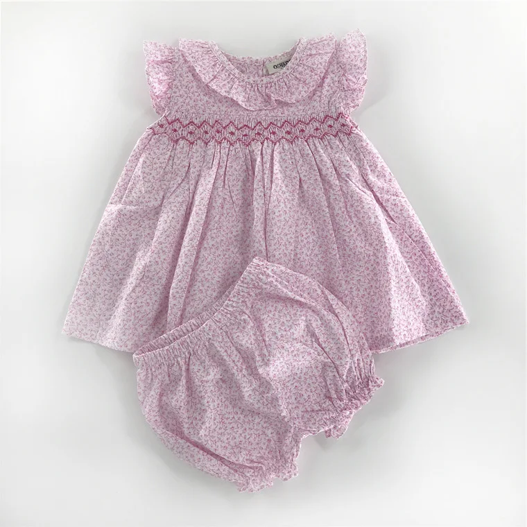 2019 летняя мягкая хлопковая одежда для девочек в Испании эксклюзивная Одежда