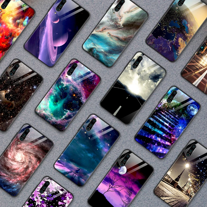Fashion Luxury Phone Case for Huawei Enjoy 9s Tempered Glass Cover Mate20 Lite Pro Nova 2 3i 4 P Smart+ P20 P30 Honor Play Shell | Мобильные