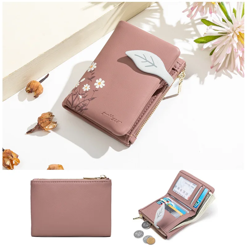 Новые женские кошельки из искусственной кожи модные короткие на застежке