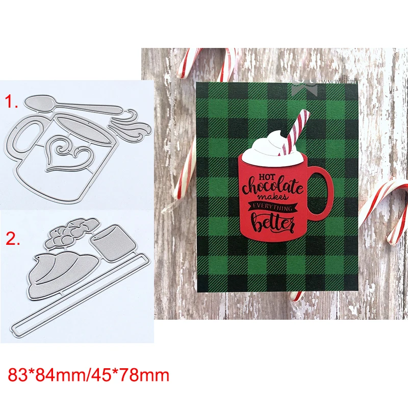 Кофе чашки набор вырубных штампов &quotСкрапбукинг ремесло высечки умереть