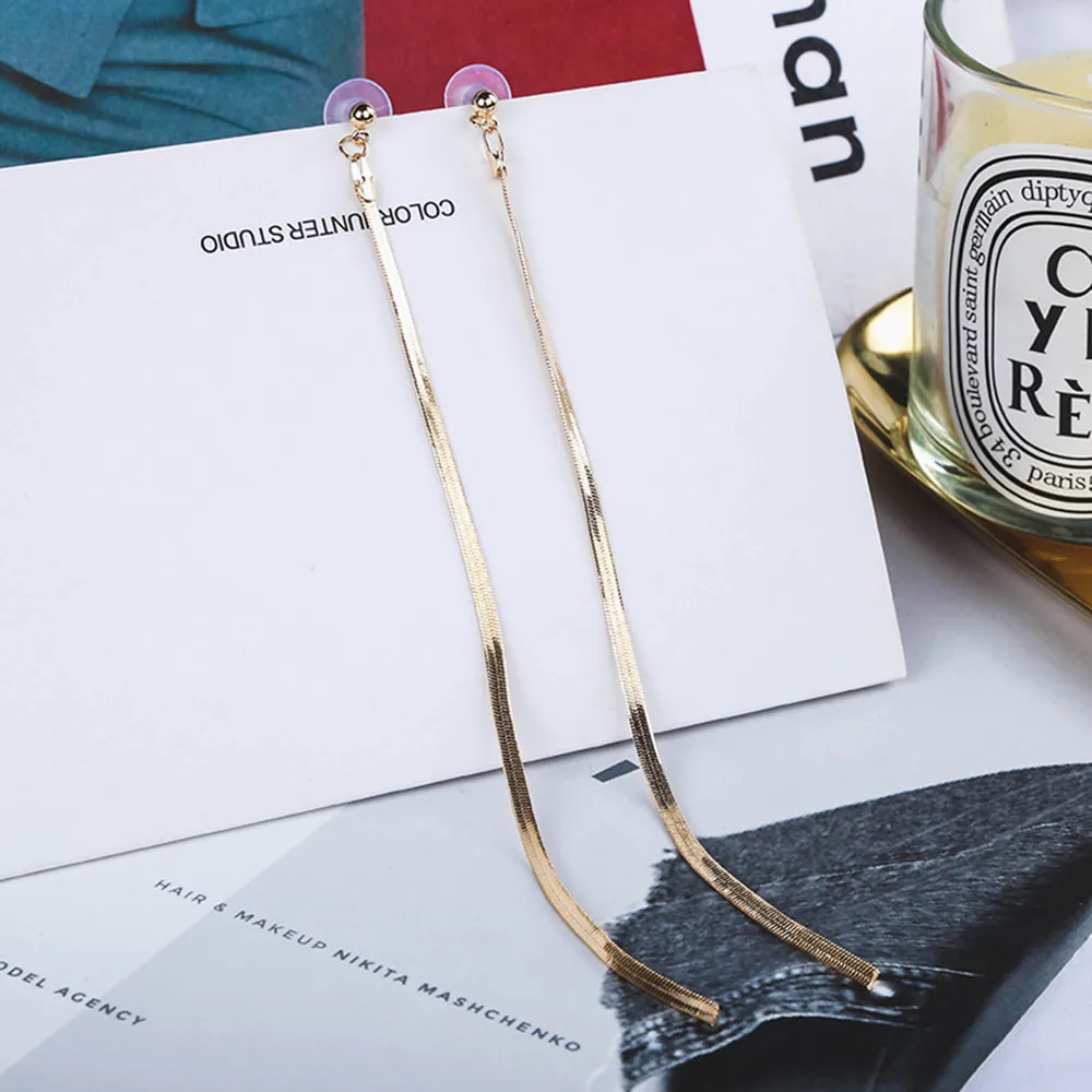 Модные популярные длинные серьги с кисточками модные креативные корейские