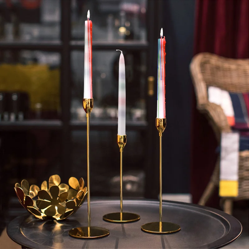 2 шт. Радуга капельного магия свечи штендеров ужин лампы в форме декоративные для