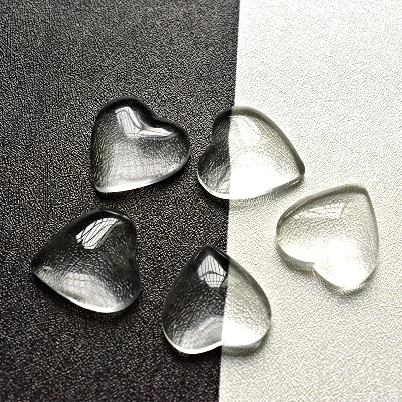 FLTMRH Горячая круглая квадратная овальная плоская задняя прозрачная Лупа кабошон