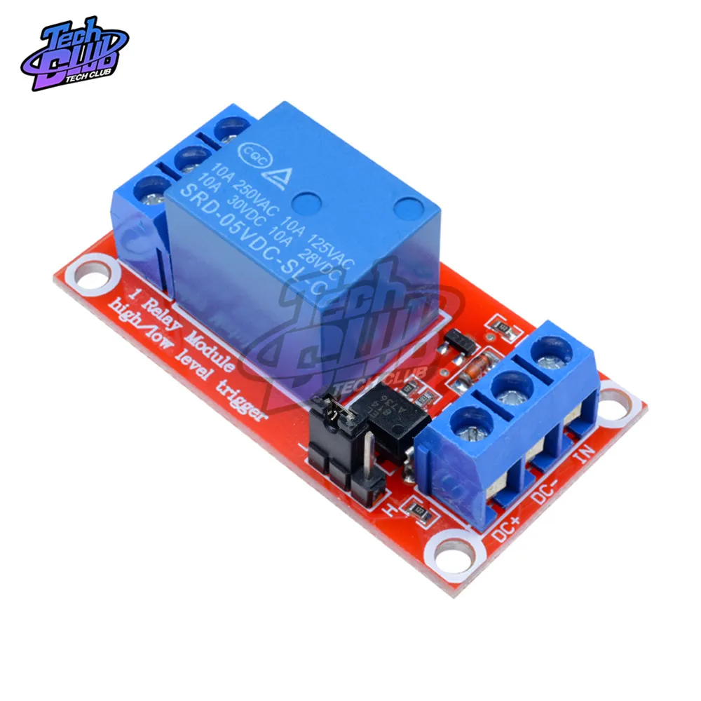 Один 1 канальный релейный модуль DC 12V высокого и низкого уровня пусковое реле