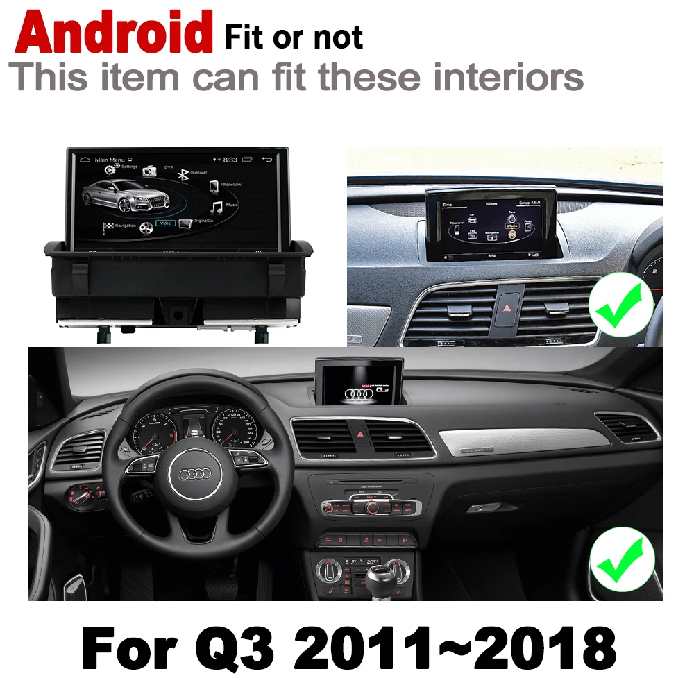 10 25 &quotHD экран стерео Android 7 0 up Автомобильный GPS навигатор карта для Audi Q3 8V 2011 ~ 2018 MMI