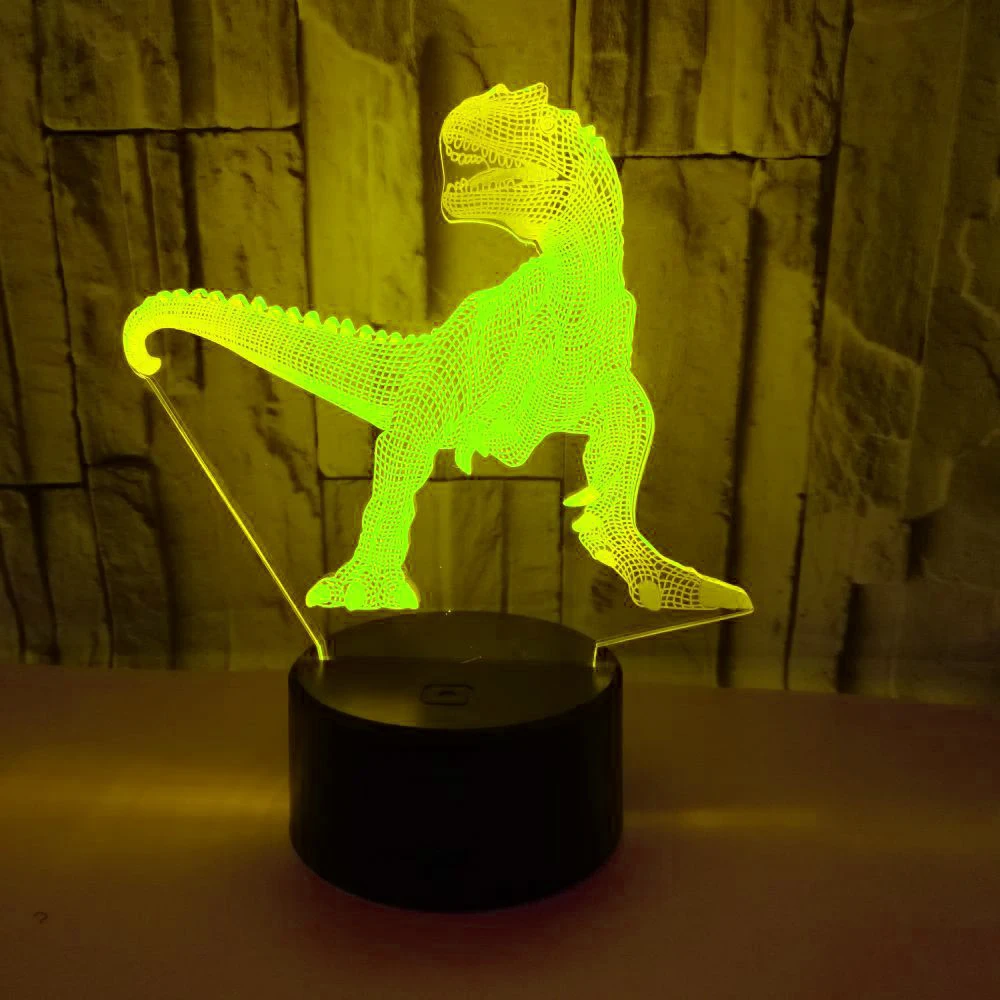 

3D LED Night Light Powerful Tyrannosaurus Rex Dinosaur with 7 Colors Light for Home Decoration Lamp Amazing Visualization