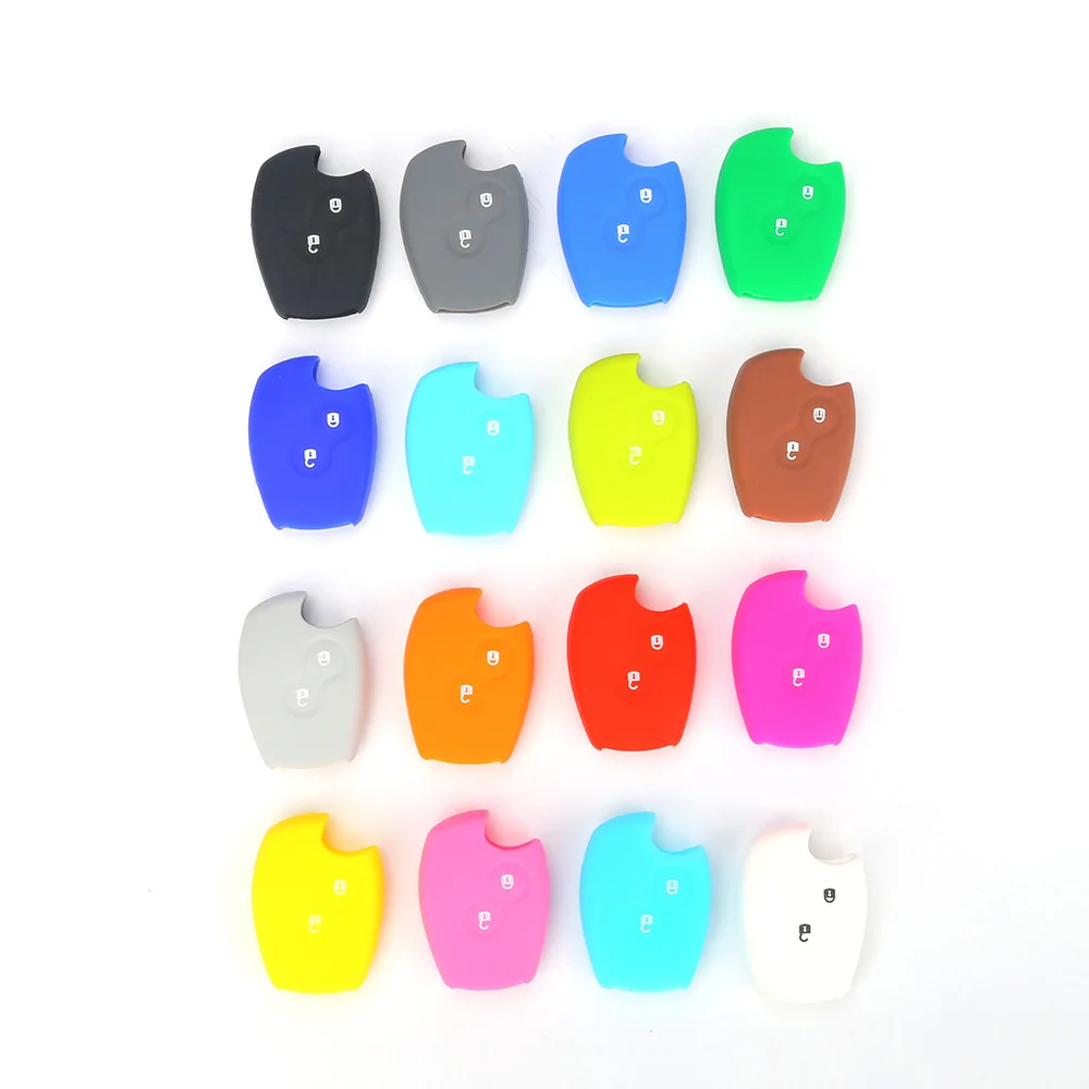 

Hot silicone car key cover case shell fob for renault 2 buttons Kangoo DACIA Scenic Megane Sandero Captur Twingo Modus