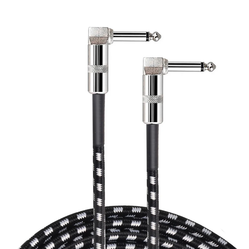 10 футов кабель для электрогитары гитара бас музыкальный инструмент 1/4 дюйма