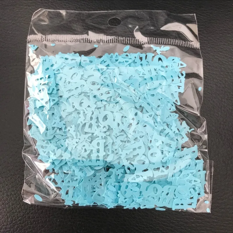 1 сумка 15 г это мальчик девочка крестины партии конфетти ребенок душ