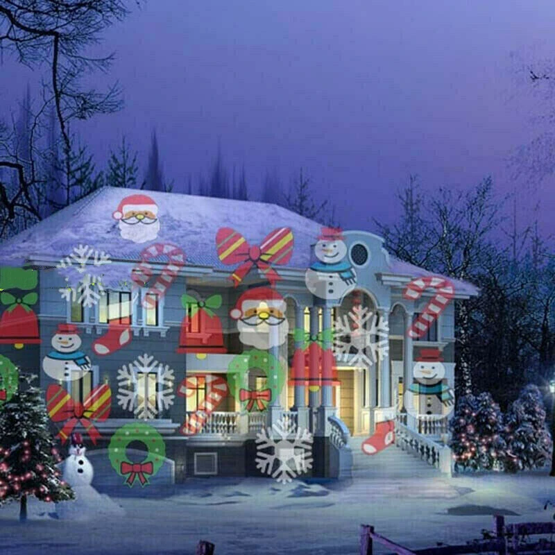 Проектор для окон и сада на Хэллоуин лазерный проектор лужайки светильник в виде