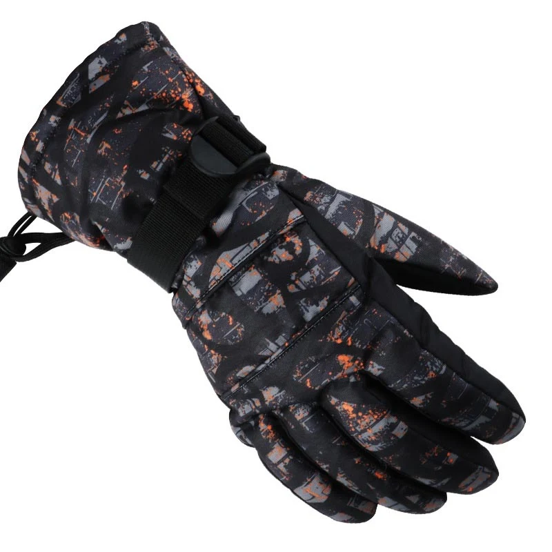 

Kids Ski Snowboard Gloves Anti-slip Waterproof Warm Fleece Motorcycle Snowmobile Riding Glovesz