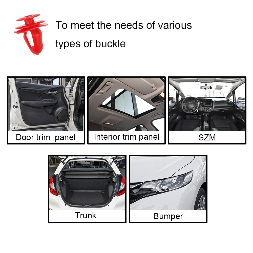 Аксессуары для интерьера 100 шт./50 шт. смешанные автомобильные крепления