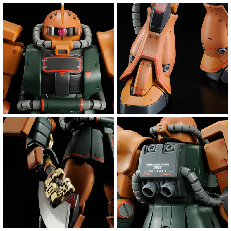 

BANDAI GUNDAM MG 1/100 MS-06FS ZAKU II (GARMA ZABI USE) Gundam model kids assembled Robot Anime action figure toys