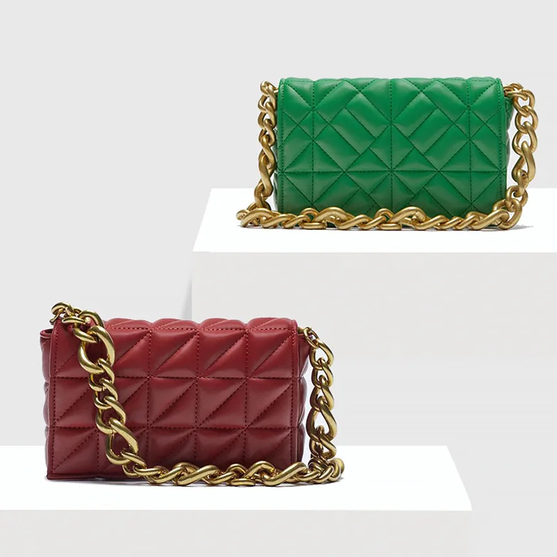 

Zaraing PU Leather Quilted Woman Brand Designer Bag for Women Trend Chain Purses Luxury Shoulder Bags 2021 Autumn Original Blosa
