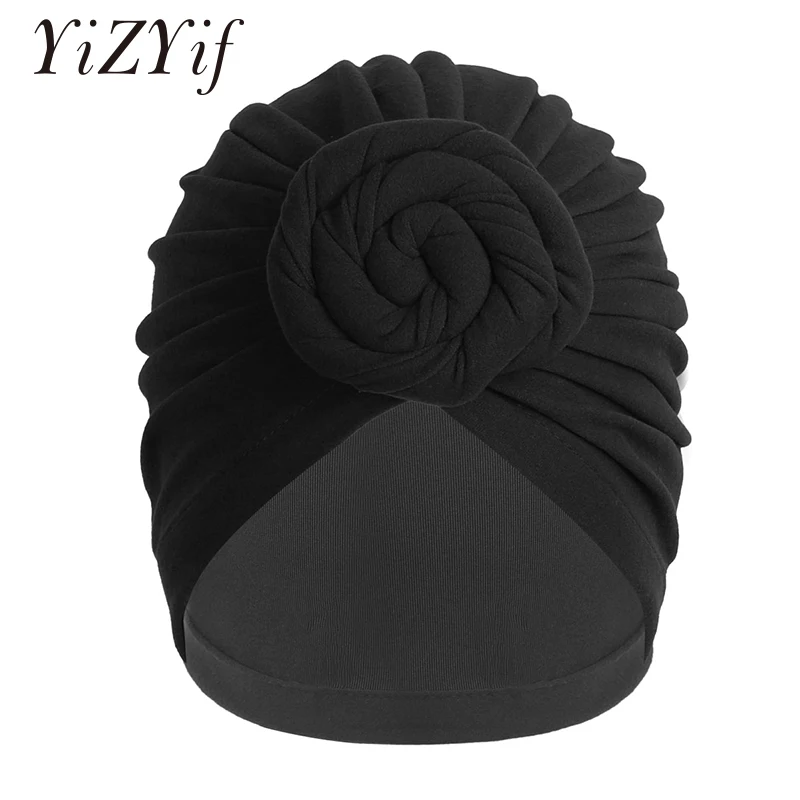 

Women Soft Cotton Turban Headwrap Pre-Tied Knotted Bonnet Beanie Headwear Chemo Cap Hair Loss Hat Cancer Turban Knot Headwrap