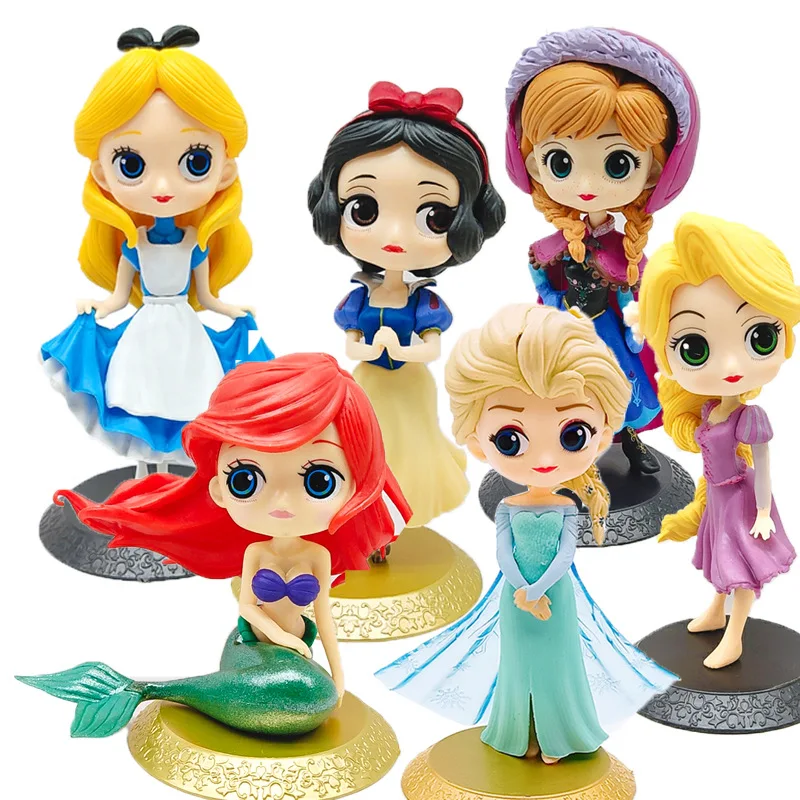 Кукла Принцесса DISNEY Q кукла Рапунцель Эльза Анна фигурки игрушки куклы украшение