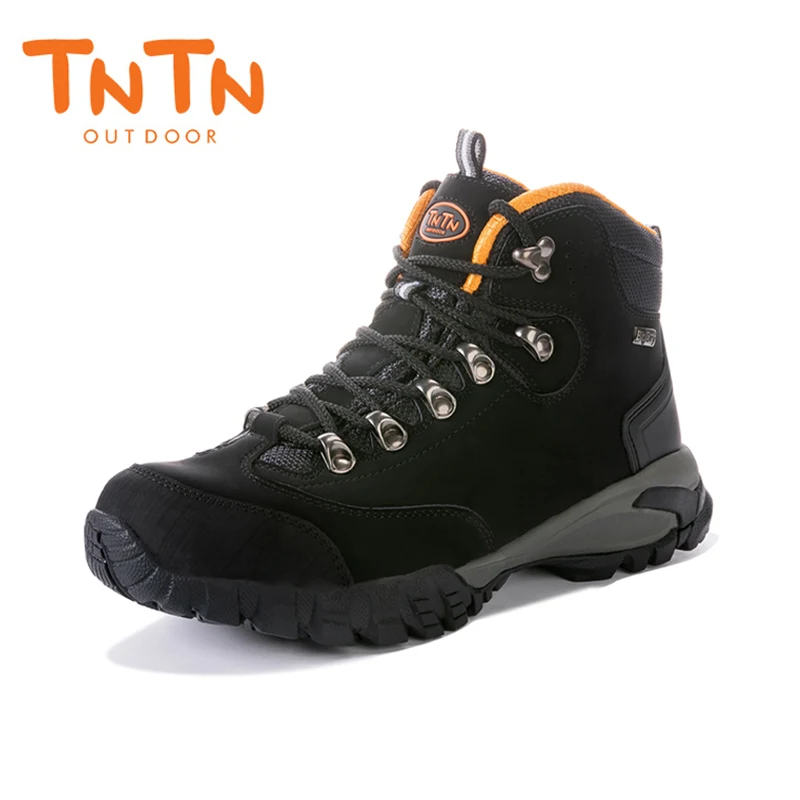 TNTN Waterproof Hiking Boots For Men Genuine Leather Trekking Shoes Unisex Outdoor Sports Sneakers Breathable Walking Boots Men
