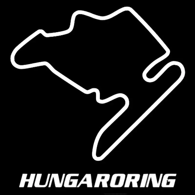 

Lovely Hungaroring Racing KKs Decals Cover Scratches Car Sticker Bumper Window Windshield Accessories Pvc 14.4cm X 14.9cm