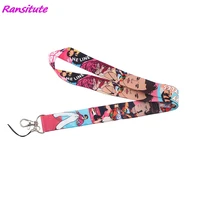 ransitute r1531 famous singer neck strap lanyards id badge card holder keychain phone gym strap webbing necklace gift
