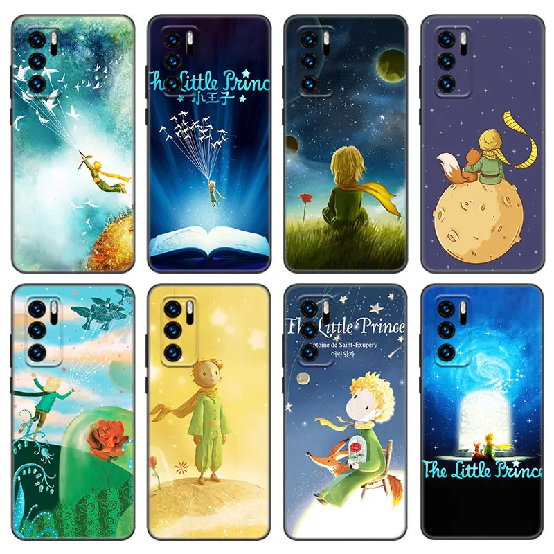 Чехол The Little Prince and the Fox для Huawei P50 P40 P30 P20 Pro P10 P9 P8 Lite 2017 P Smart Z S 2021 2020 2019 2018
