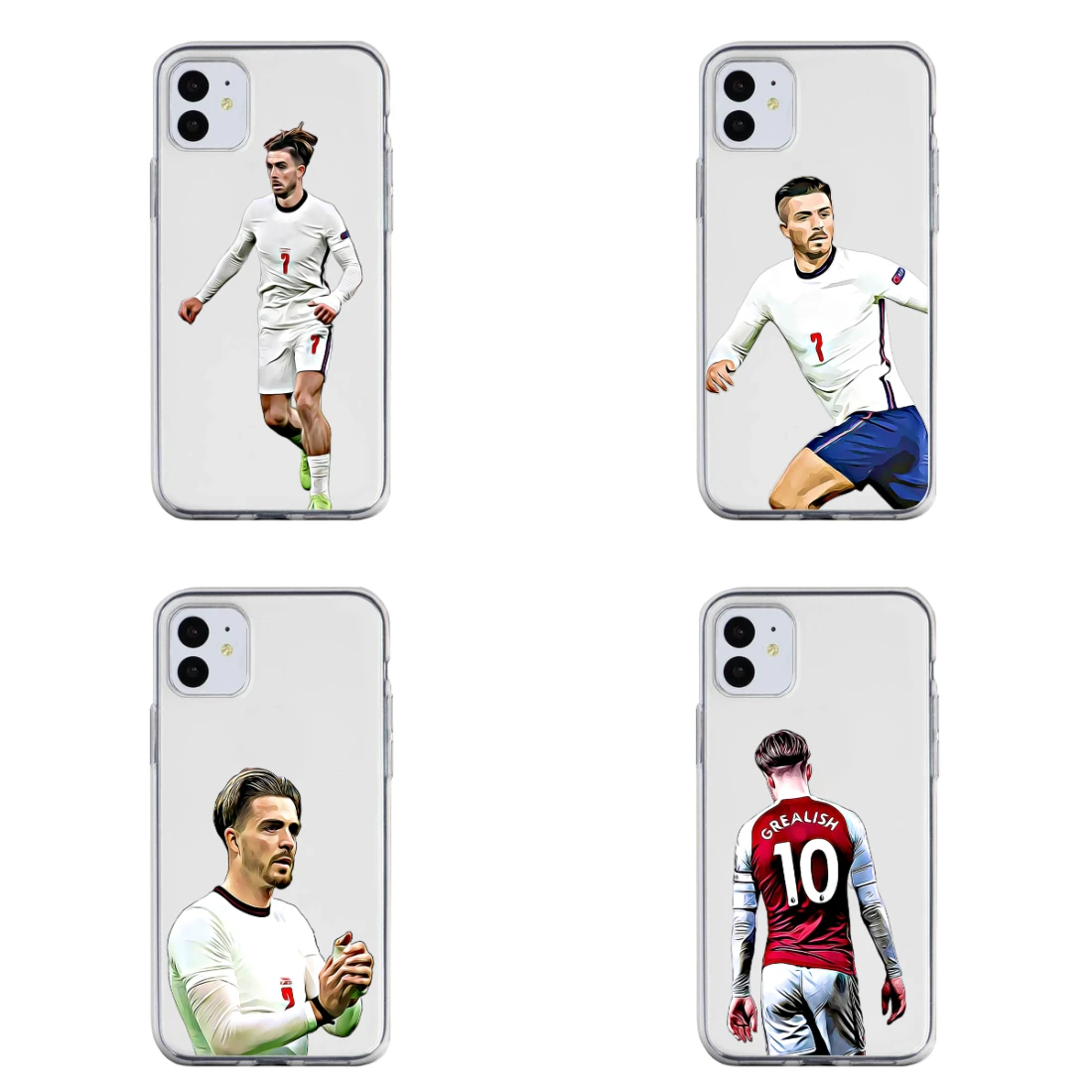 

Jack Grealish England Phone Case New Fashion Cover Transparent for Iphone 13 12 Mini 11pro Max Se2020 6 6s 7 8plus X XS XR Xsmax