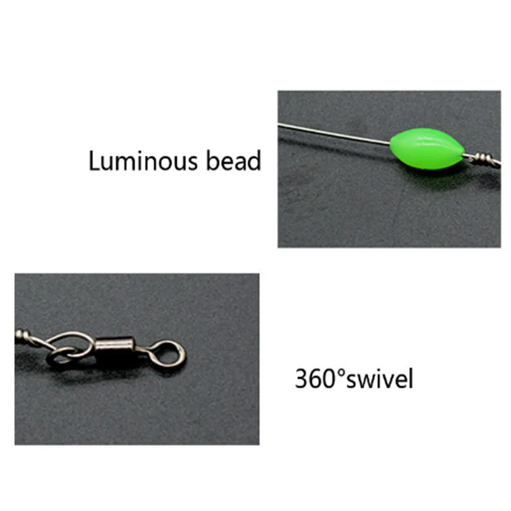 7 шт. Вертлюг для рыболовных снастей/приманка Anzois Para Pesca Sabiki Rigs Easy Shiner