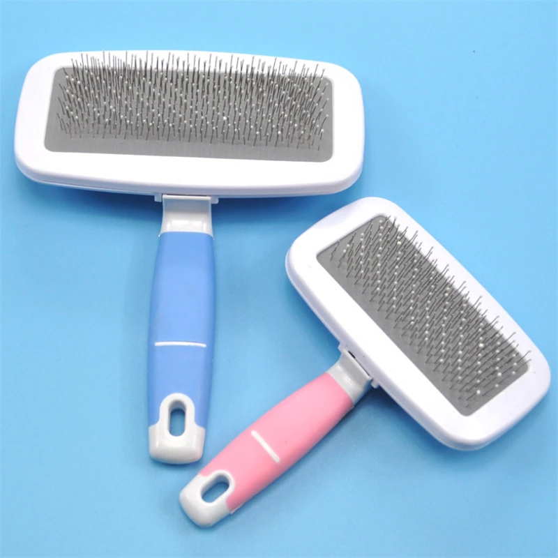 

Dog Fur Cleaning Brush Original Hair Removal Needle Combs Grooming Large Size Combs Tool Candy Color Non-Slip Pets Supplier