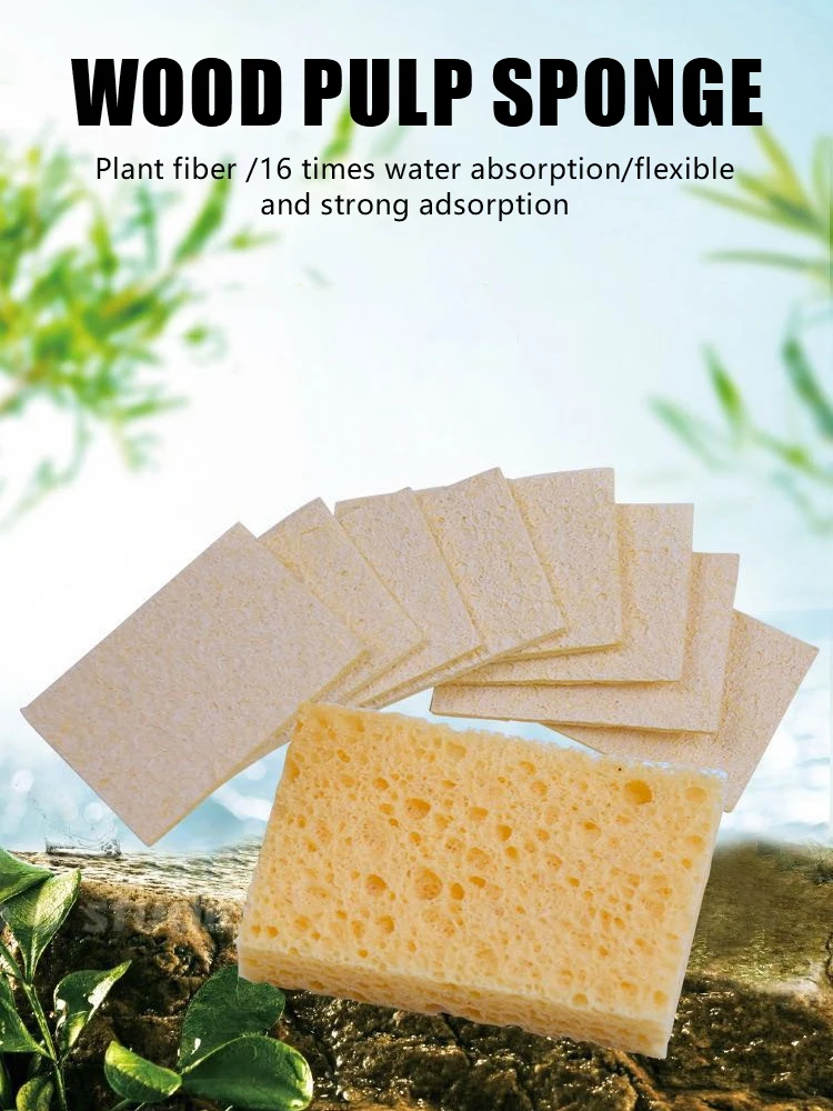 

5/10 PCS Soldering Iron Sponge High Temperature Resistance Yellow Solder Tip Cleaning Sponge Replacement Soldering Accessories