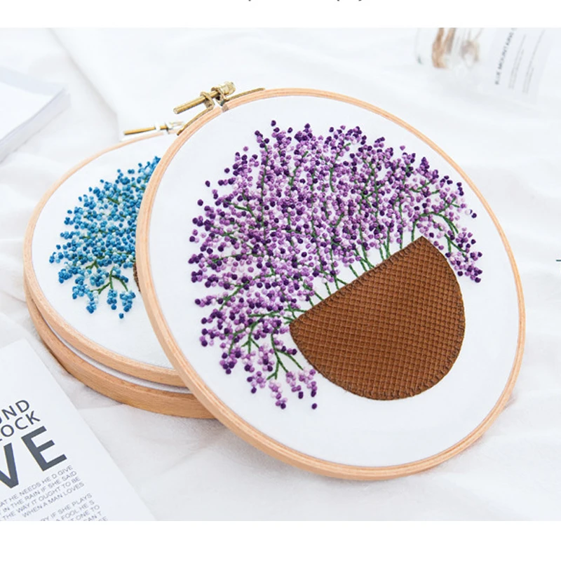 Креативные наборы для вышивки сделай сам 4 сезона деревья ручная работа вышивка