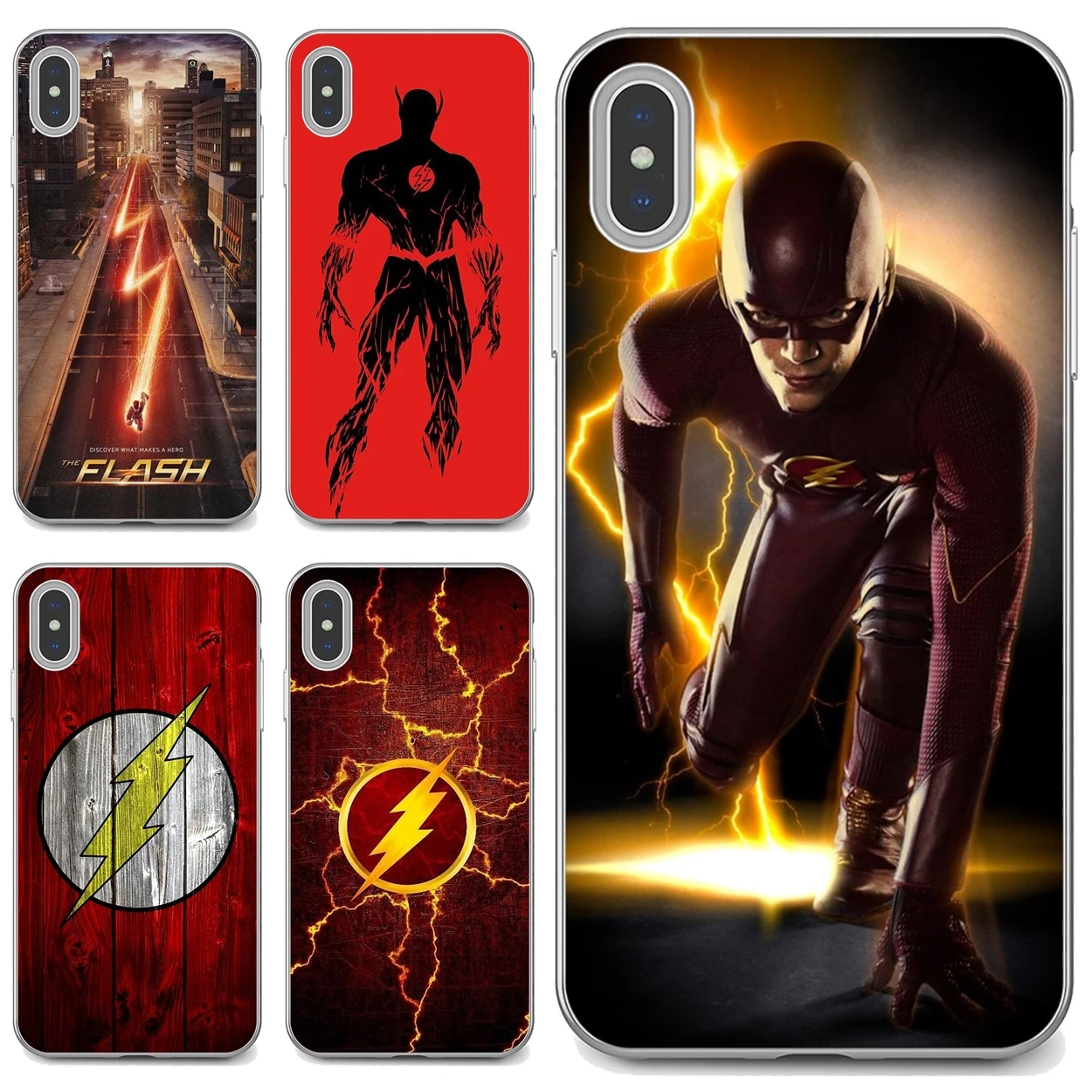 Силиконовый чехол The-flash-logo-superhero для Huawei Honor 6 6A 7 7X 7A 7C 8 8C 8X 9 9X 10 10i 20 Lite Play Pro - купить