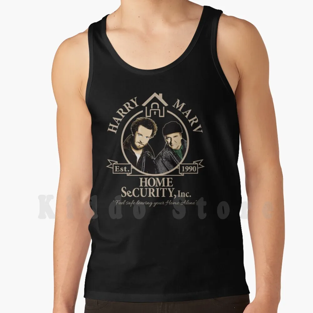

Harry & Marv Home Security , Inc. tank tops vest 100% Cotton Home Alone 90S Classic Movie Vintage Classic Funny