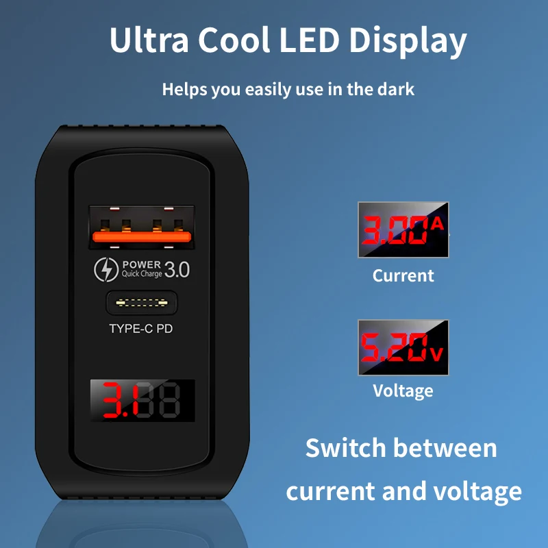Зарядное устройство AIXXCO PD 20 Вт USB Type-C EU адаптер быстрая зарядка телефона для iPhone 12