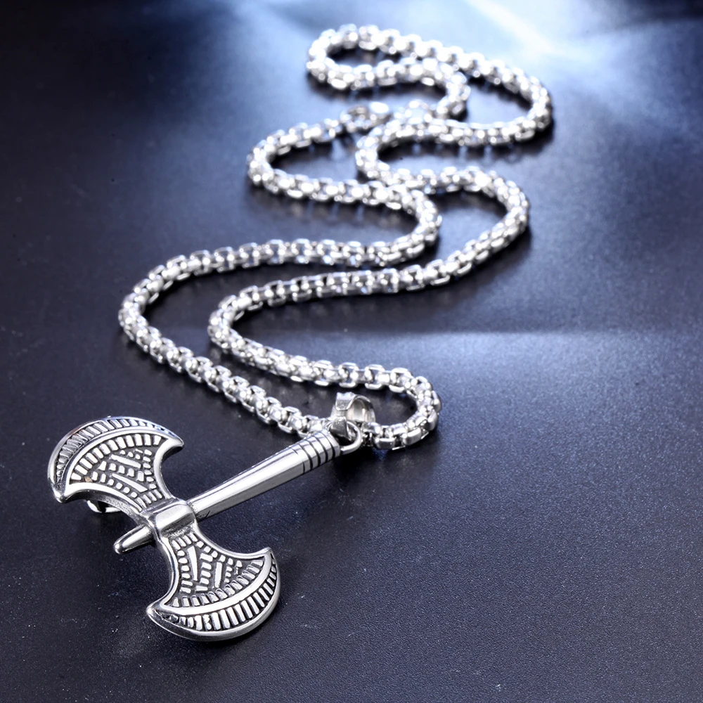 Высококачественная Подвеска из нержавеющей стали для мужчин. Двусторонняя