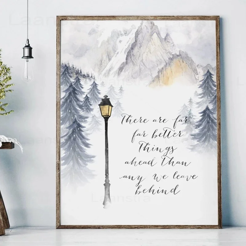 C.S. Цитата Льюиса печать на холсте наруния текст Настенная картина украшение для