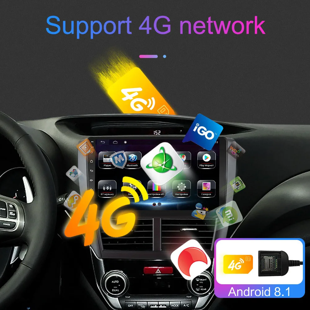 Мультимедийный плеер для Subaru Forester Impreza 2 Din Android 2008 2009 2010 2011 2012 2013