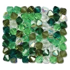 STENYA, 4 мм светильник-Зеленые хрустальные бусины, камни в форме двойного конуса, фурнитура для ювелирных изделий, стеклянные подвески, браслет, ожерелье, аксессуары сделай сам