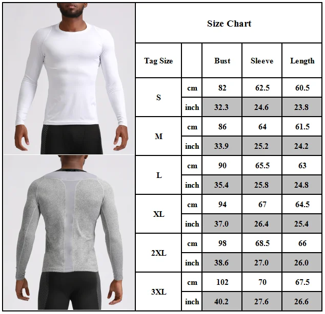 

Mens Long Sleeve T-Shirt Slim Fit Clothes Jogger Jogging Gym Sport Breathe Tops