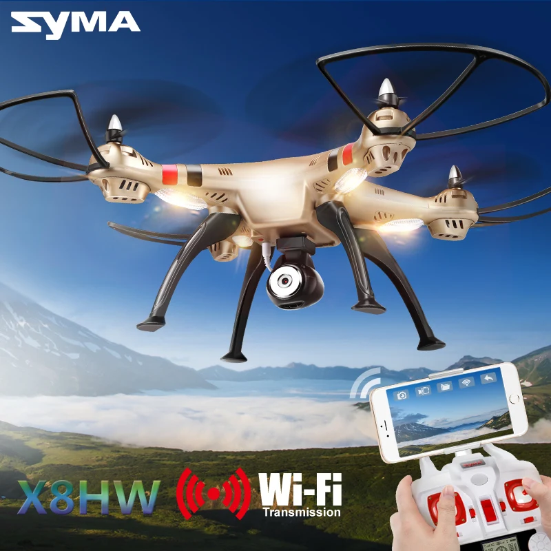 SYMA официальный Дрон X8HW FPV RC с WiFi HD камерой в режиме реального времени дроны вертолет Квадрокоптер Дрон с функцией зависания