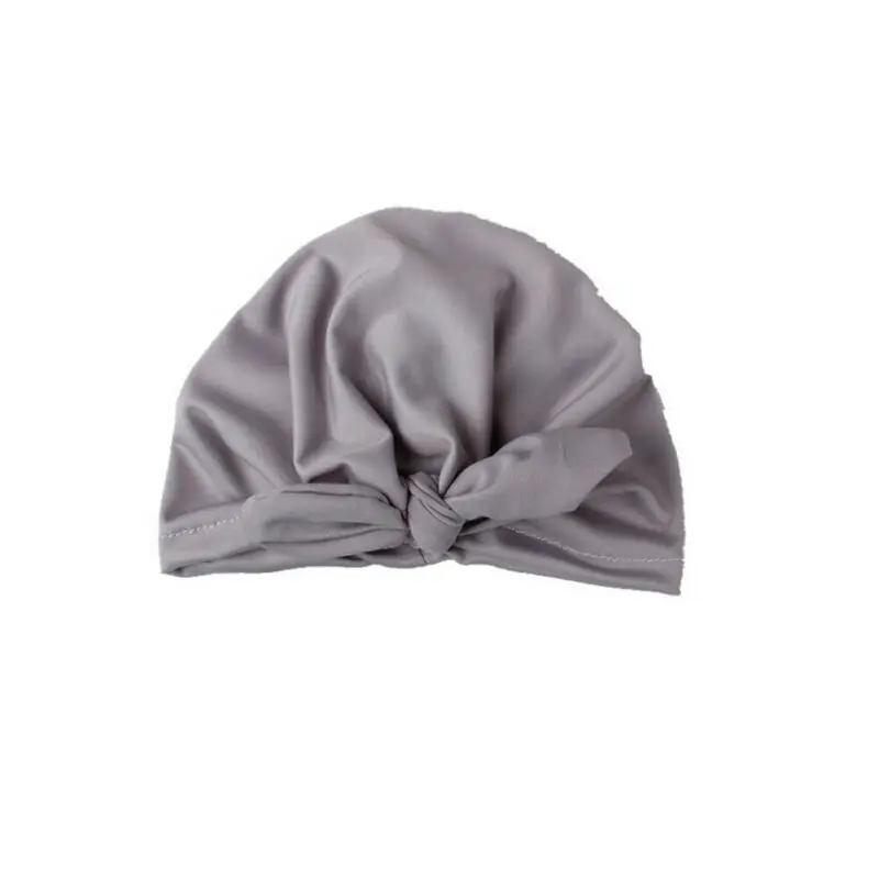 Тюрбан хлопковый для новорожденных мальчиков и девочек однотонная теплая