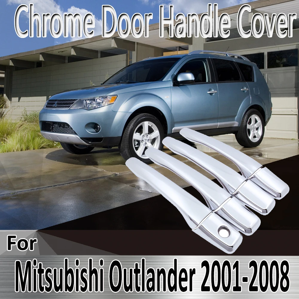 Стикеры для Mitsubishi Outlander Airtrek 2001 ~ 2008 Декоративные Хромированные наклейки на