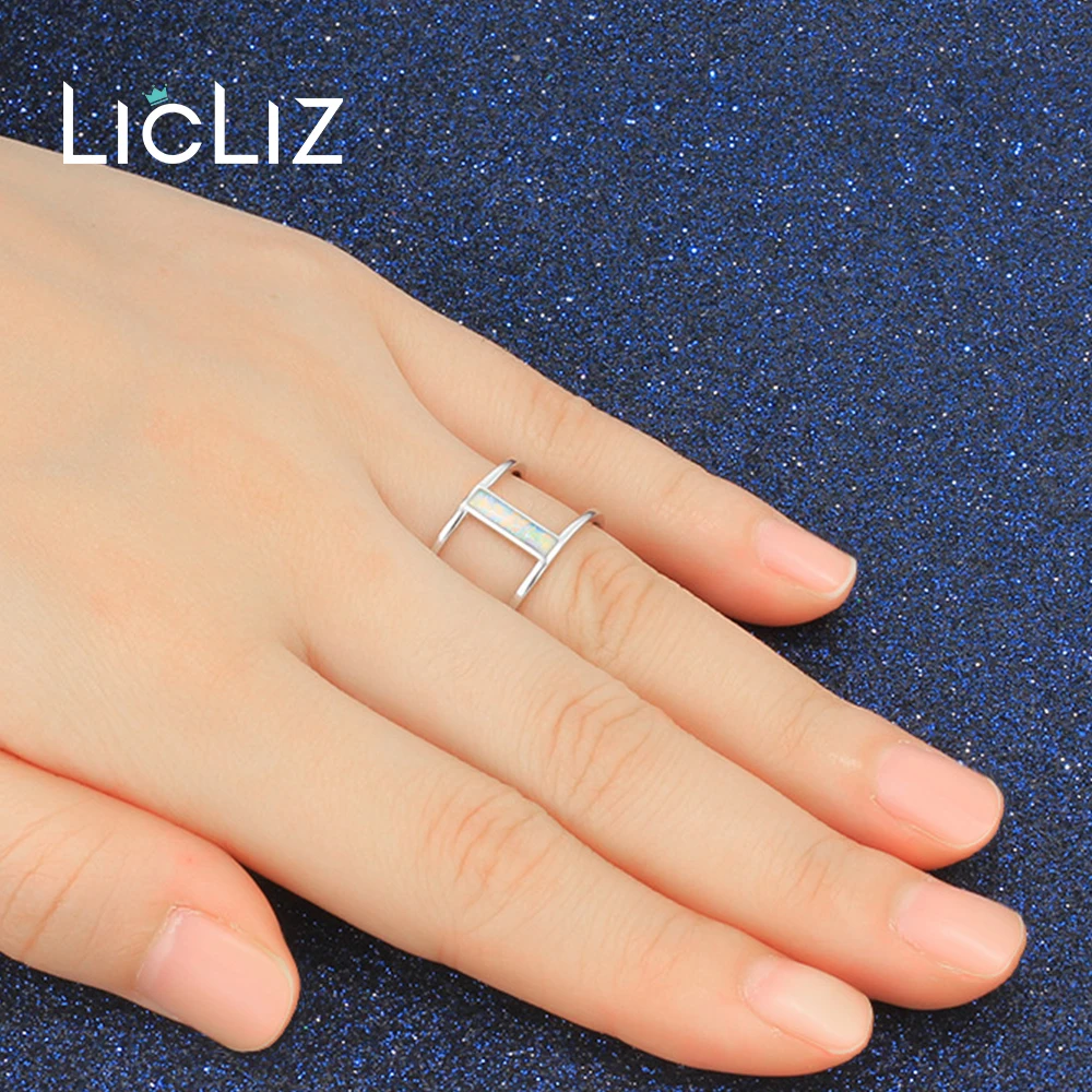 Женские регулируемые кольца из серебра 925 пробы с белым опалом|ring for|rings for womenring