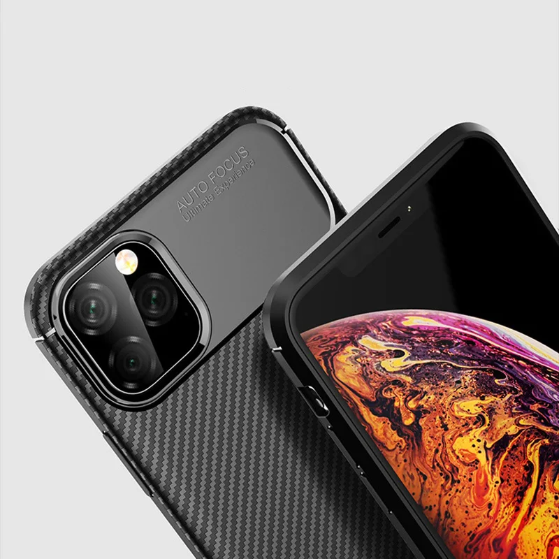 Чехол для iphone 11/11 Pro/11 Pro max Силиконовый Мягкий противоударный чехол из ТПУ с