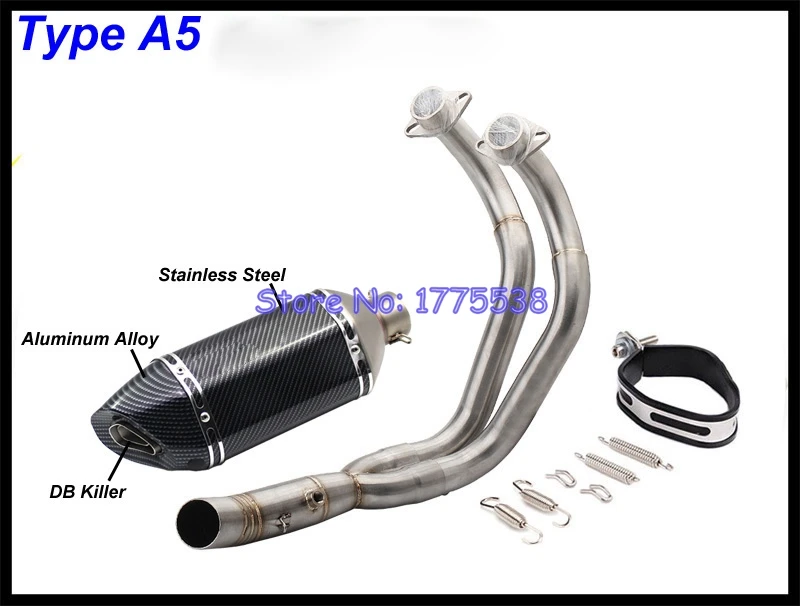Глушитель выхлопной трубы для мотоцикла MT07 FZ07 вся система передняя Труба Yamaha MT 07