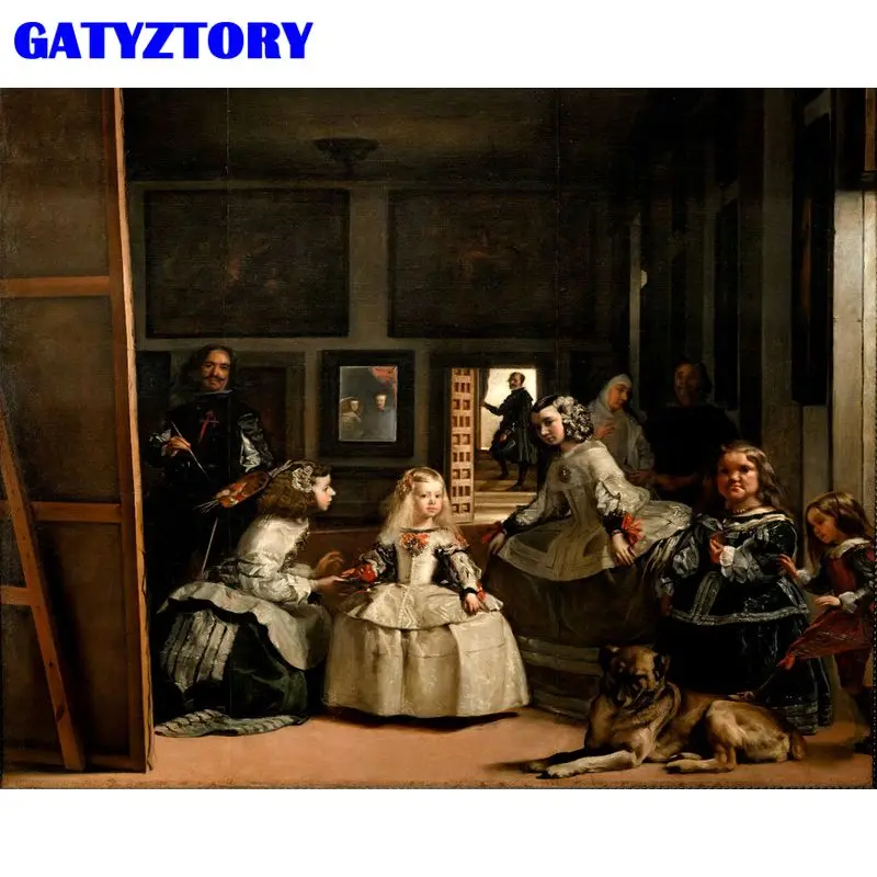 GATYZTORY Pictures By Numbers World Famous Painting HandPainted Kits Drawing Canvas DIY Oil Painting Celebrity Home Decor Gift