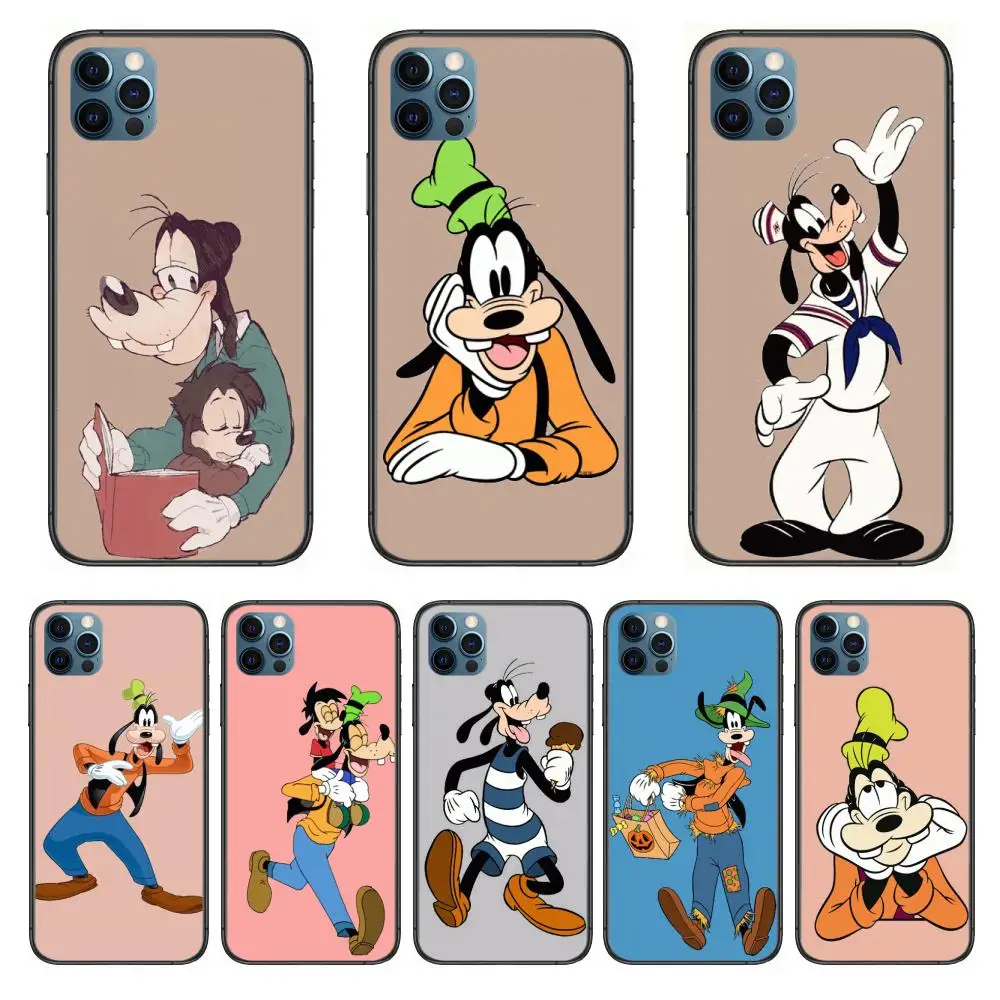

Goofy Happy Dog Disney Design Soft TPU Style Phone Case cover For iphone 12 pro max 11 8 7 6 s XR PLUS X XS SE 2020 mini blac